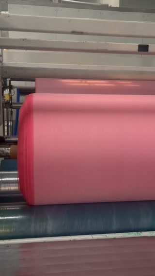 Diaper raw material winding